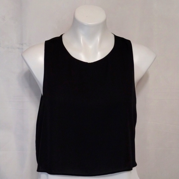 Joseph Ribkoff Colorblock Chiffon Double Layered Tank Top Flowy Chic Small - Picture 5 of 11
